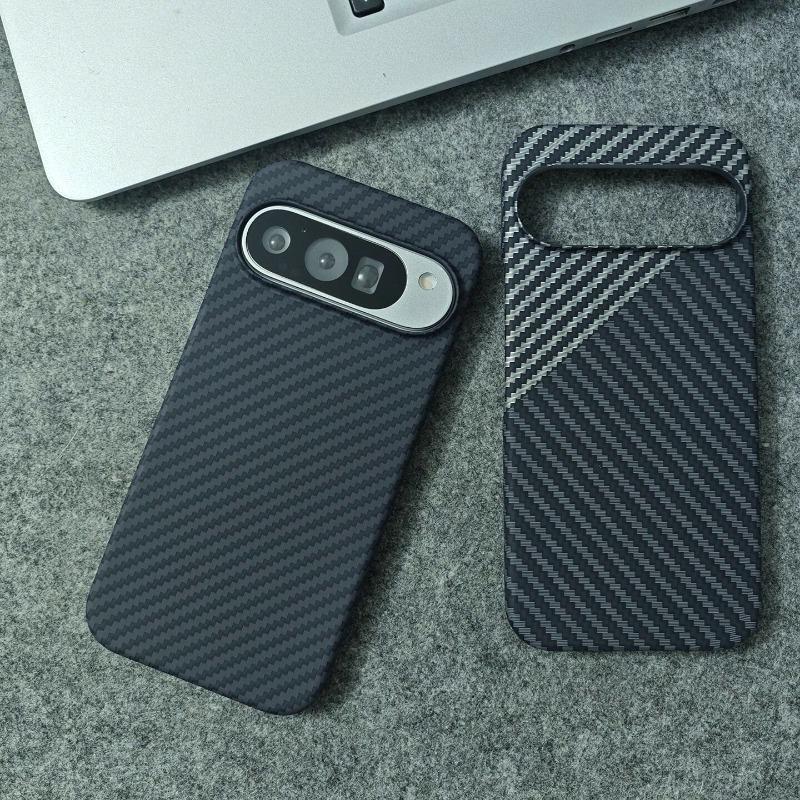 Case For Google Pixel 10 Pro XL Pixel 9 Pro Matte Hard Carbon Fiber Texture Pattern Light And Thin Phone Cover Bumper