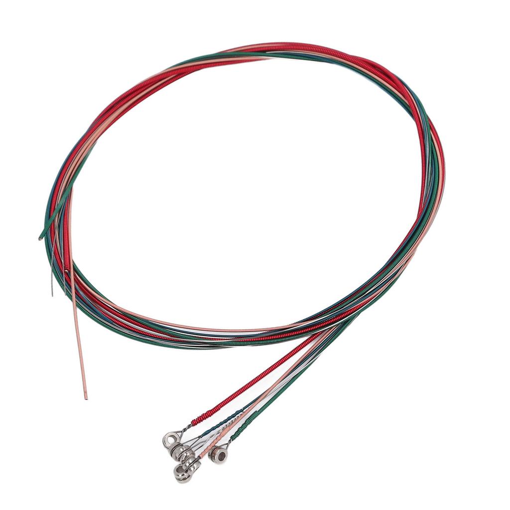 6PCS Guitar String Replacement Steel Wire Colorful Classical Acoustic Guitar String for Piano