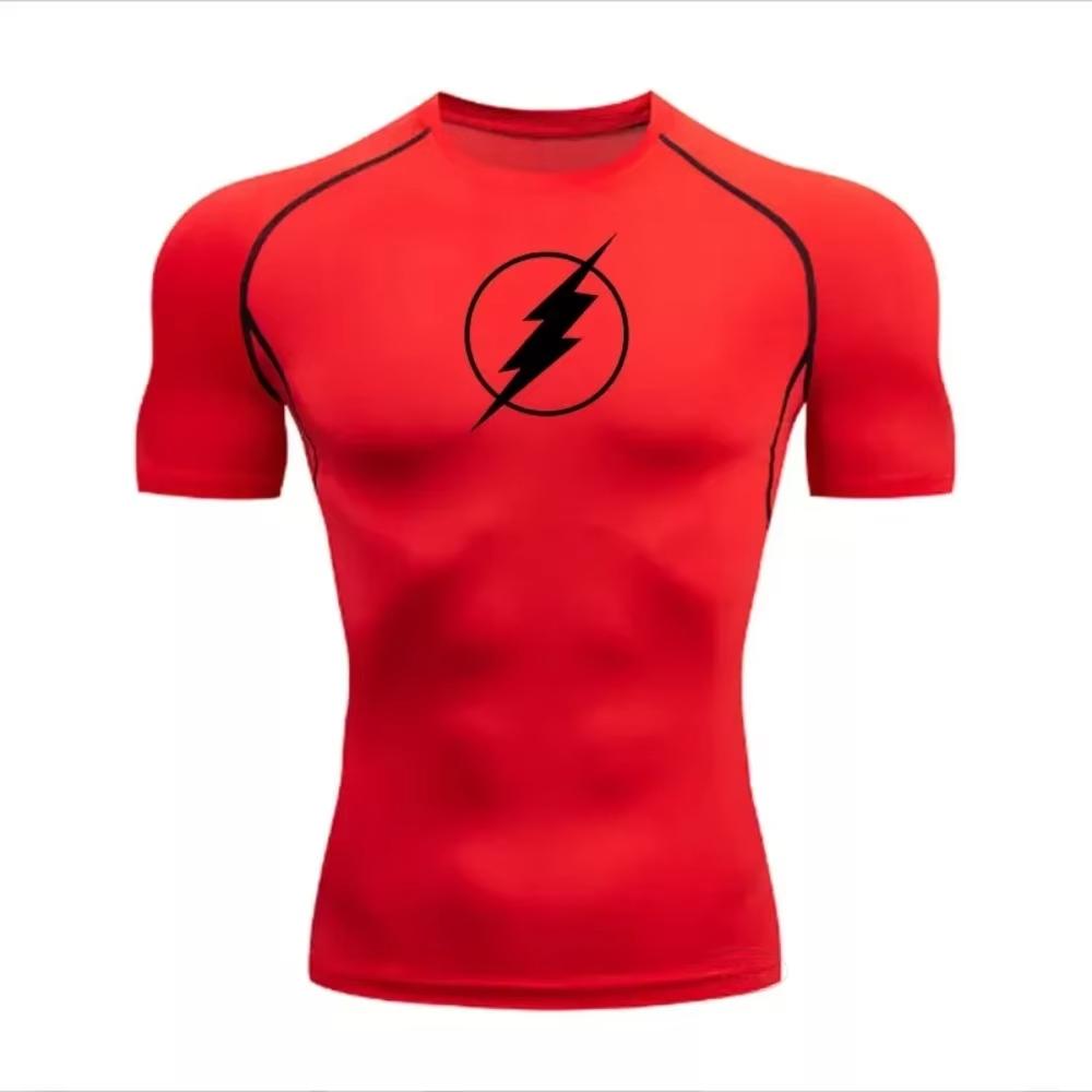 Jogging Quick-drying Breathable Top Summer Men's Running Compression T-shirt Short-sleeved T-shirt Gym Fitness Shirt ZY0025