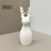Minimalist Desktop Ornament 3D Printed Reindeer Sculpture, Modern Deer Figurine, Creative Sculpture for Office Holiday Elk Statue Living Room Tabletop
