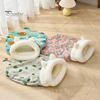 Winter Cat Sleeping Bag Cozy Semi-Enclosed Pet Sack for Indoor Cats 360-degree Wrap Self-warm Plush Cat Bed for Small Pets