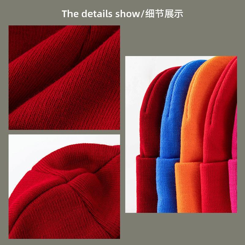 Kega solid color knitted hat autumn and winter warm ear protection thickened versatile men's wool hat