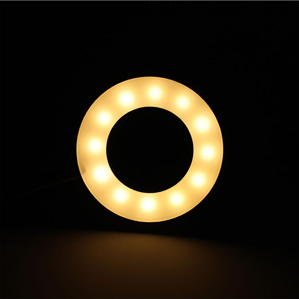 USB Circle Makeup Lamp Eyebrow Lip Tattoo Beauty Salon Desktop Led Lights with Clip
