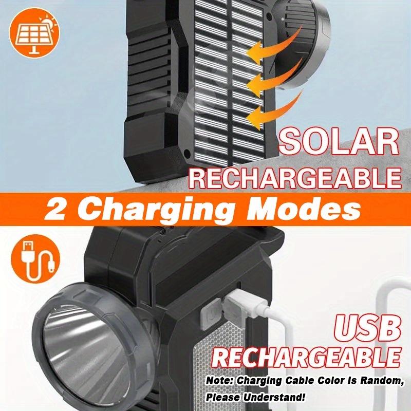 Lanternă LED Portabilă Reîncărcabilă Solară Potrivită pentru Camping, Situații de Urgență, Pană de Curent, Utilizare Interior/Exterior