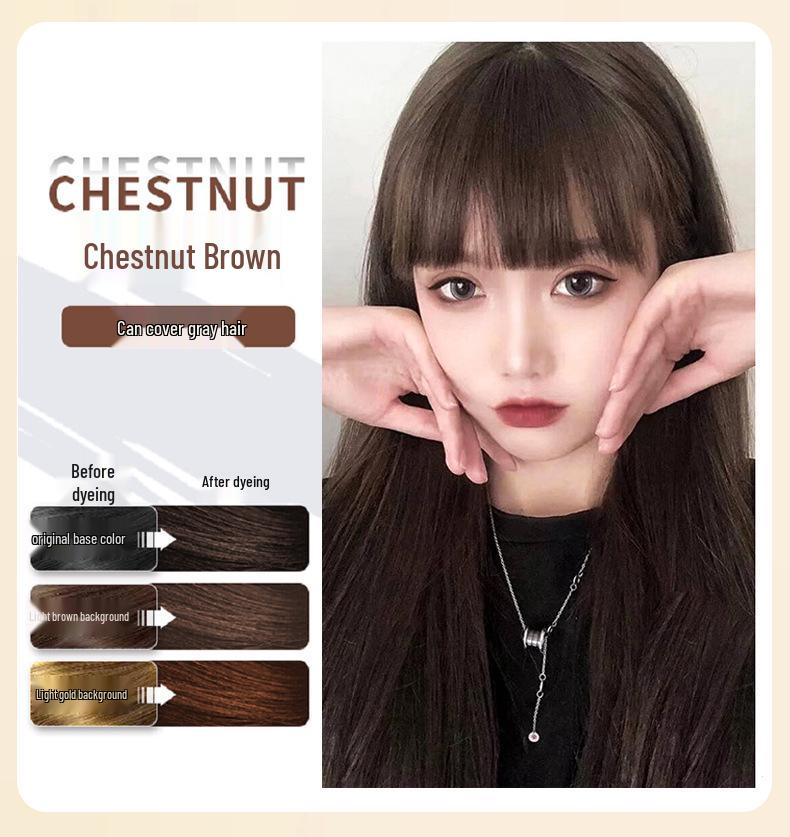 Nanjing Tongrentang Herbal Hair Dye - One Wash Black, Scalp Gentle, White Hair Coverage.