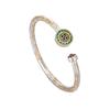 Love and Fashion2025New enamel sunflower bracelet with auspicious words, women's new Chinese-style light luxury open bracelet