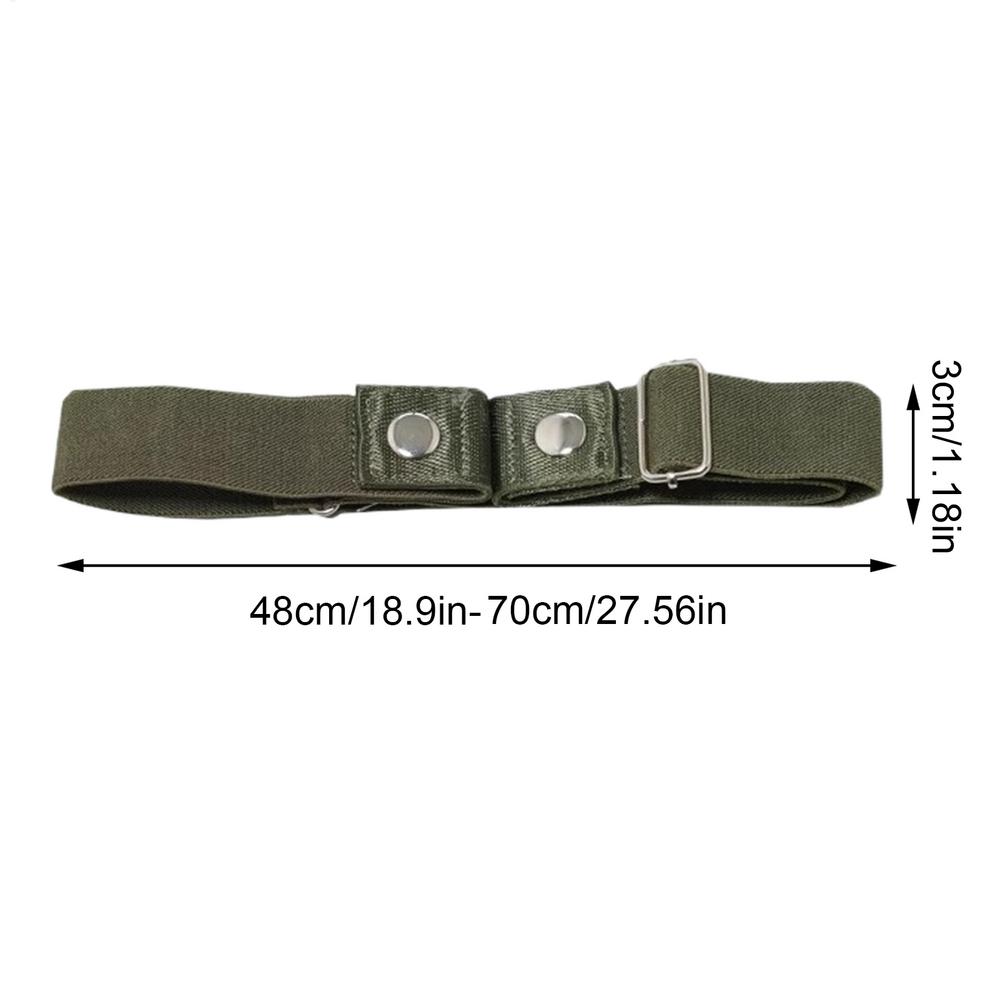 No Buckle Elastic Belt Adjustable Invisible Stretch Belt for Unisex Jeans Pants Comfortable Fashion Waistband Daily Wear