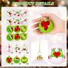 Christmas Green Plastic Ball Christmas Tree Decoration Ball Festive Atmosphere Ornaments