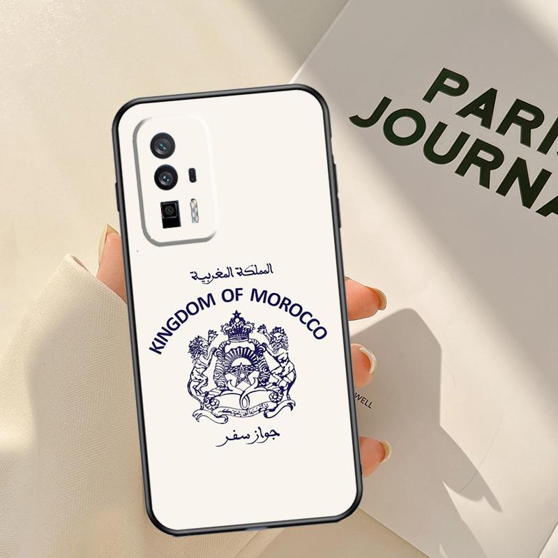 Morocco Flag Passport Case For Xiaomi 15T 14T 13T Pro 14 15 Ultra 17 Pro Max POCO F8 F7 F5 F6 X3 X5 X6 X7 Pro Coque