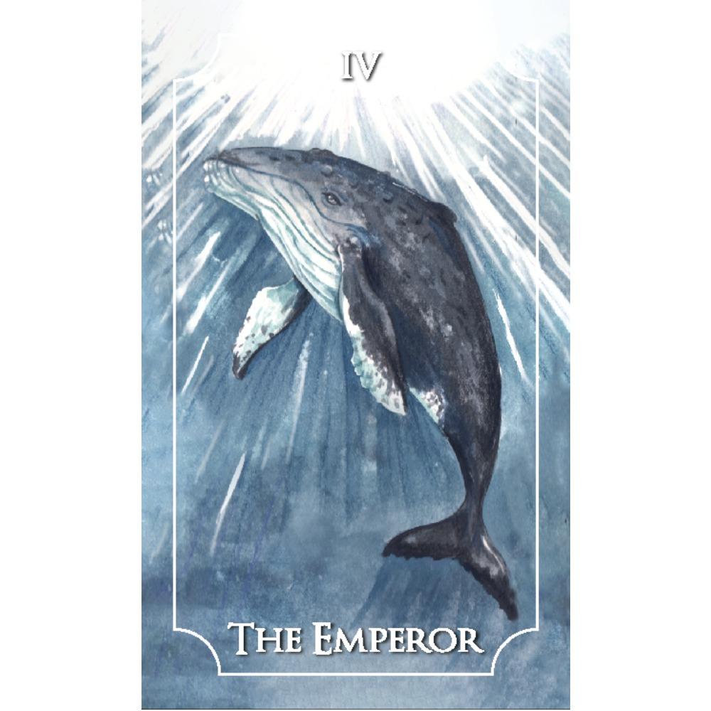 10.3*6cm The Healing Waves Tarot In The Ocean Theme Illustrated with Water Color and Natural Sea Water 78 Pcs Cards