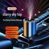 Starry Sky Automatic Car Aroma Diffuser: 3-Color Deodorizing Spray with Ambient Roof Lighting.