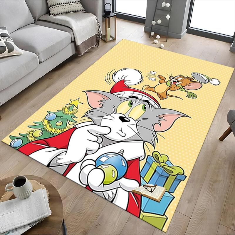 1pc Tom and Jerry Carpet, for Home & Office Decor, Desk Chair Carpet, Festive GiftL1389