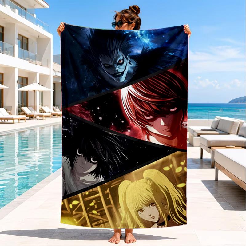 Death King And Apple Beach Towel, Super Soft Microfiber, Perfect Gift for Her/Him, Birthday, for Pool, Beach, Travel, Decor Beach Party