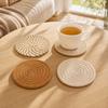 Round Jute Set of 4 - Natural Woven Drink