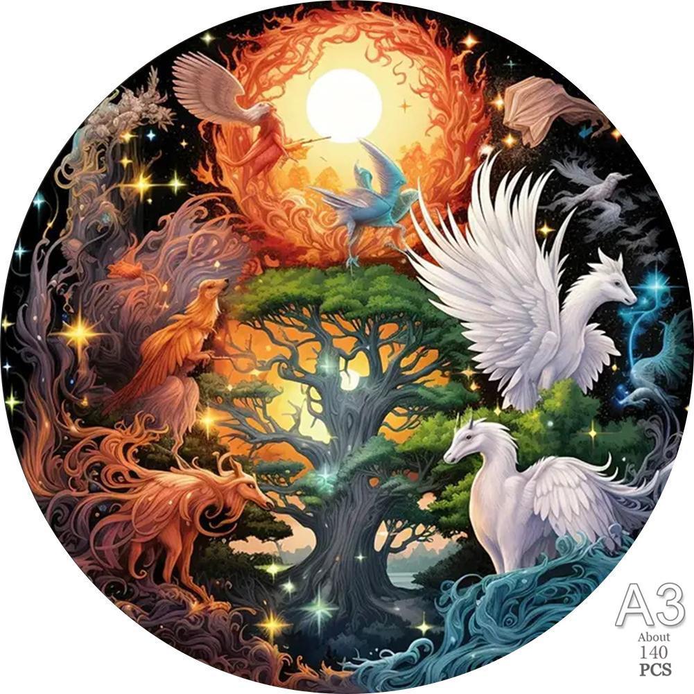 Non-Toxic Animal Cat Jigsaw Puzzles For Kids Wooden Puzzle Memory Game To Play In Family 3D Wood Puzzle Montessori Toy