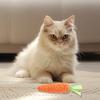 Carrot Cat Teething Toy Bite Resistant Pet Sisal Rope Chew Toy Kitten Dental Health Teeth Cleaning Interactive Boredom Toy
