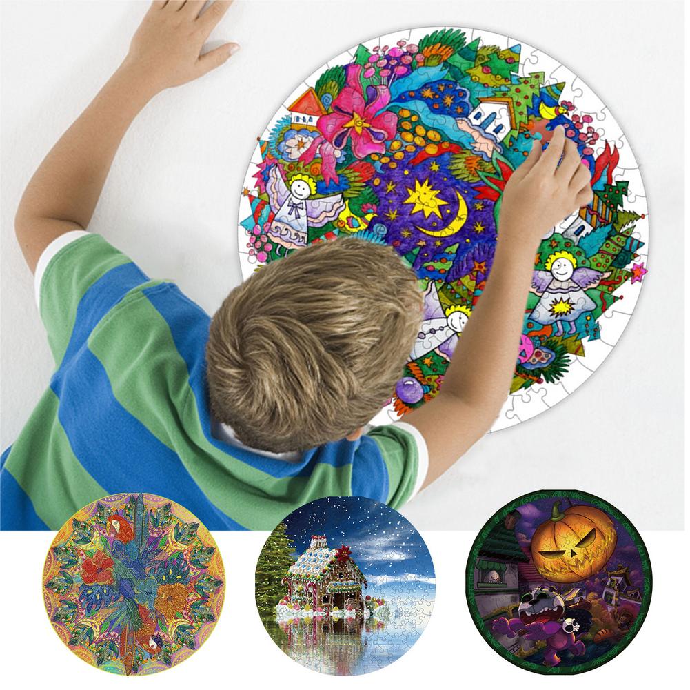 150PCS Puzzles Toys Educational Jigsaw Set For Kids Adults Puzzle Gifts Unique Paper DIY Crafts Famliy Puzzle Games Jigsaw Toys