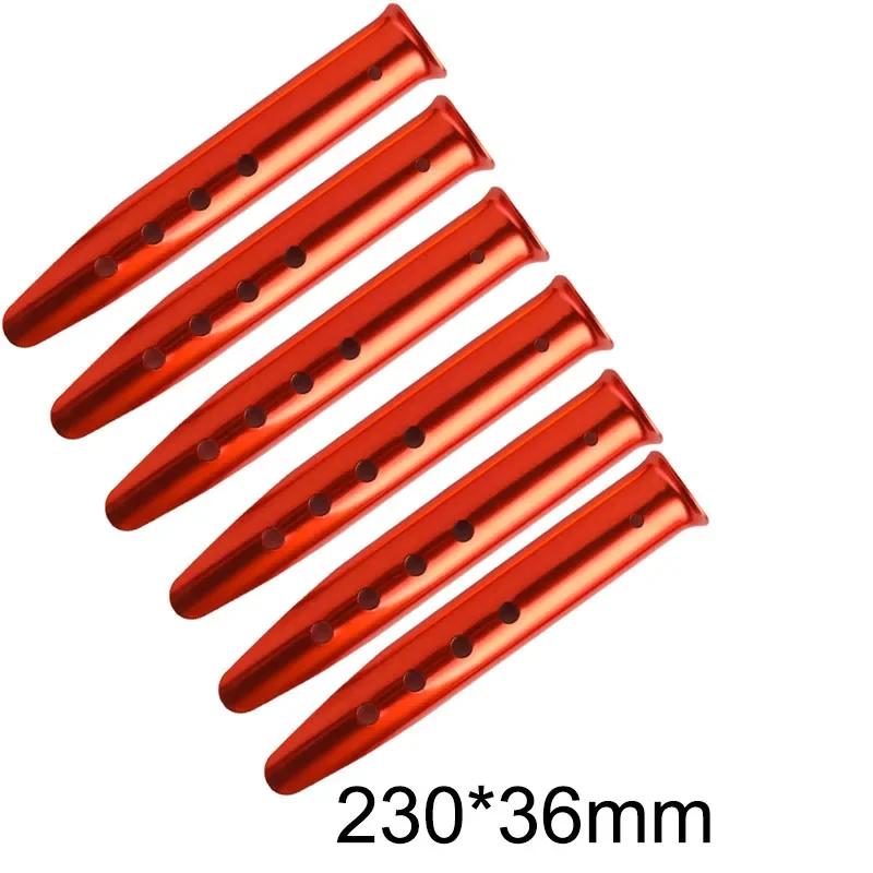 6pcs Outdoor Beach U-Shape Tent Stakes Camping Tent Pegs Tools for Camping Hiking Beach Snow Sand Ground Tarp Accessories