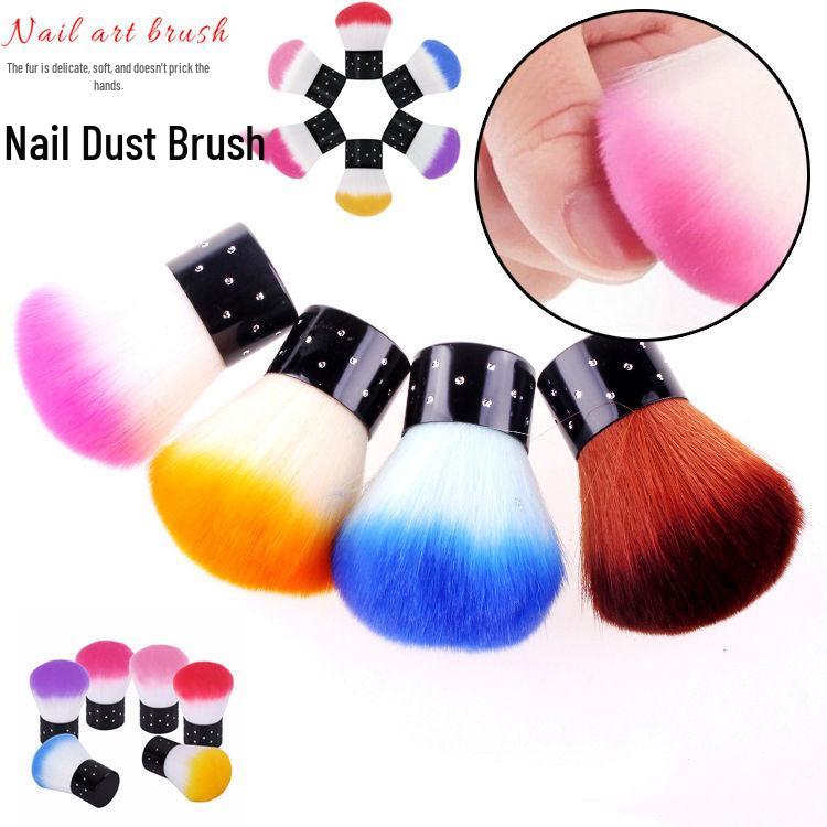 Soft Bristle Nail & Makeup Dust Brush for Loose Powder and Blush
