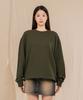 Ellamo Women'S Terry Basic Plain Oversized Sweatshirt [Khaki]
