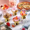 4/12pz Scatoline Trasparenti in Plastica Mini Cupcake Caramelle Scatola Regalo Matrimonio Festa Dessert Macaron Espositore Vassoio con Coperchio Decorazione Tavola