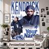 Wandbehang mit individuellem Namen & Text, Kendrick Lamar Dekorationstextil für Schlafzimmer