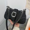 Denim Small Bag Women's 2025 New High-end Fashion Commuter Underarm Bag Simple Chain Shoulder Messenger Bag