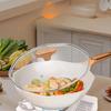 Yoshida Handwerker 32cm Maifan Stein Antihaft-Wok