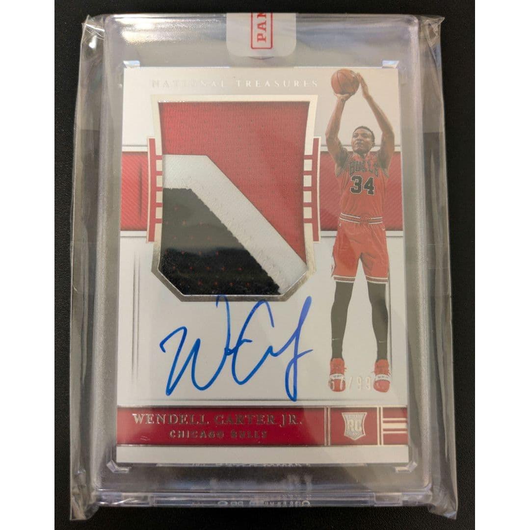 Б/у WENDELL CARTER JR. Национальный тренировочный патч Rookie Auto