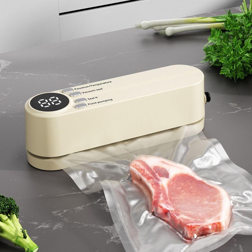 Handheld Wireless Vacuum Sealing Machine USB Charging Food Sealer Vacuum Packaging Machine  Camping