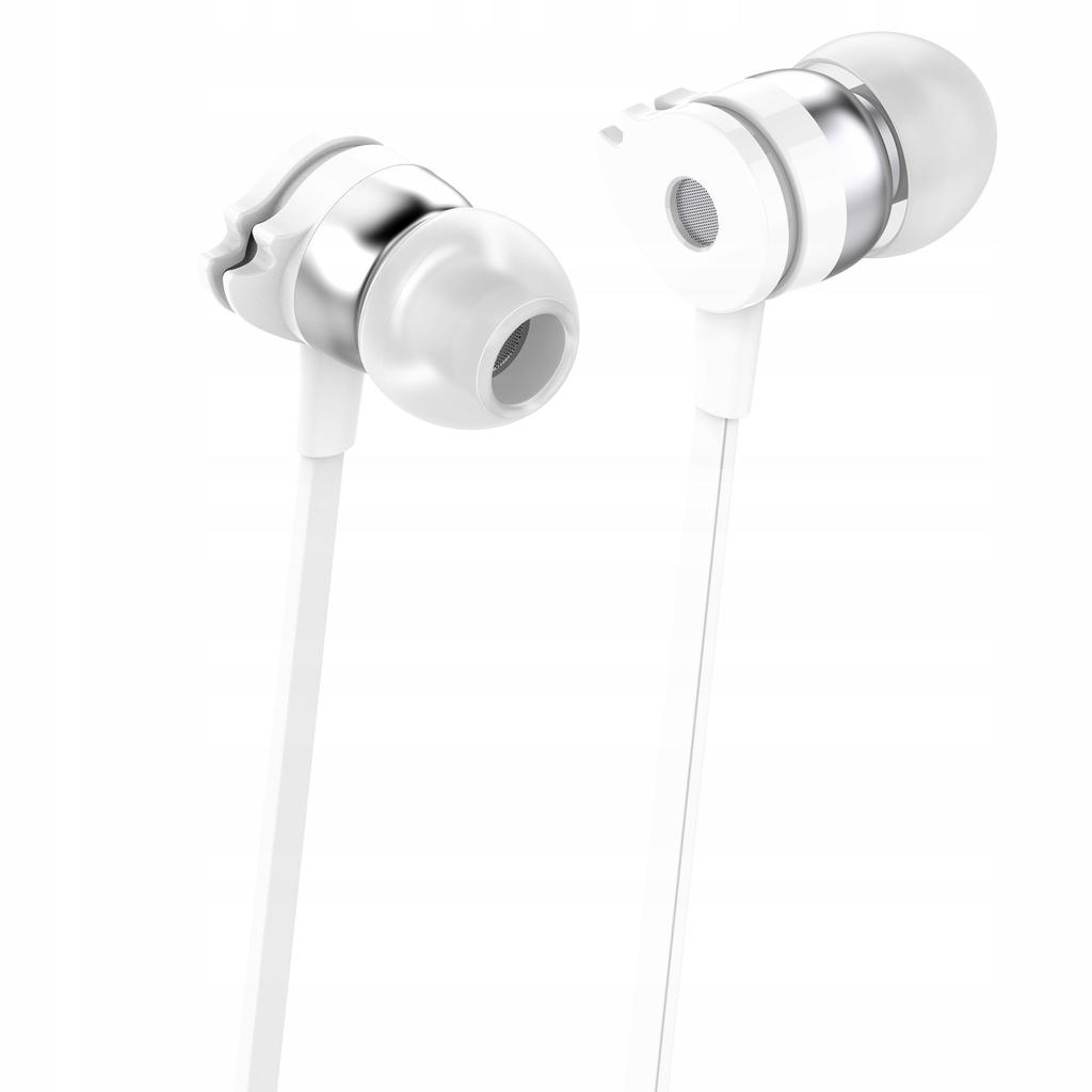 Słuchawki Z Mikrofonem Techly Stereo Douszne Białe