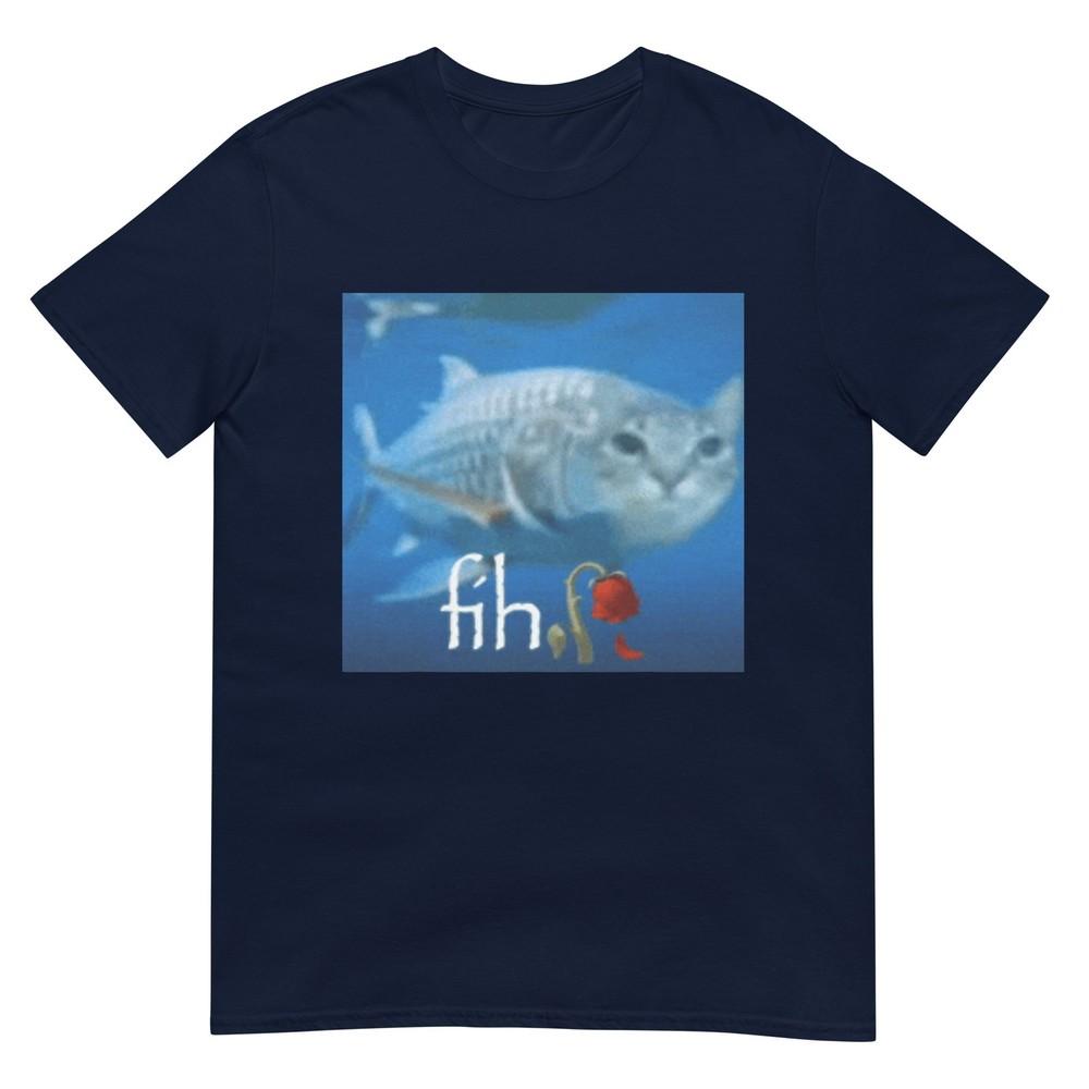 Fih Meme Funny Cat Fish Ai Fish Cat Meme Trend Fih Tshirt S