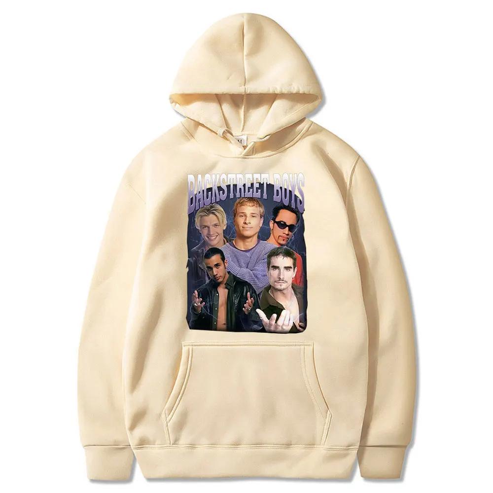 90er Klassiker Vintage Backstreet Boys Band Hoodie Herren Damen Hip Hop Rock Kapuzenpullover Übergroß Streetwear Trainingsanzug