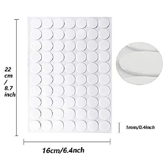 Clear Sticky Tack Adhesive Poster Tacky Putty Removable Round Putty Double-Sided Round No Traces Adhesive Sticke for Festival Decoration (1050)