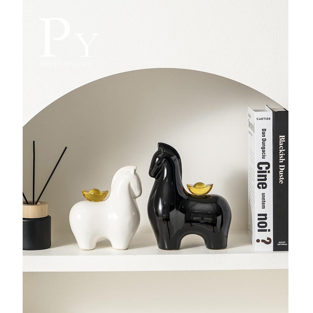 Nordic Modern Elephant Vase - Ceramic Ornament for Living Room, Sideboard, or Entrance Hall Display. A Perfect Housewarming Gift.