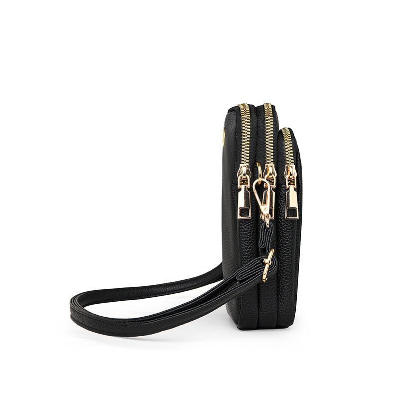 IELGY Ladies Messenger Bag Soft Leather Phone Bag