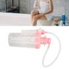 Vaginal Douche Portable High Elasticity Manual Pressure Stable Water Flow Vaginal Cleansing System 500ml Pink
