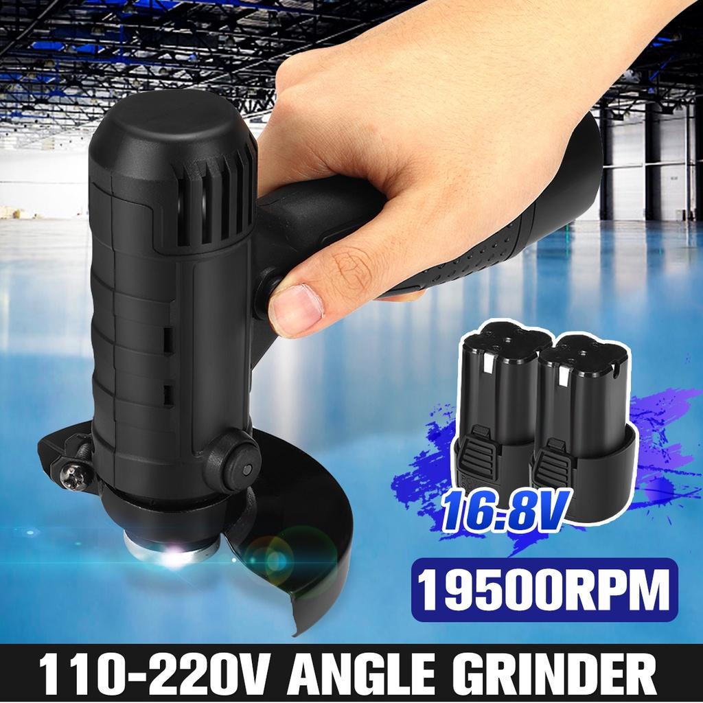 Cordless Angle Grinder Grinding Tools Household Handheld Polishing Cut Off Tool Metal Wood Cordless Brushless Cutter 16.8V
