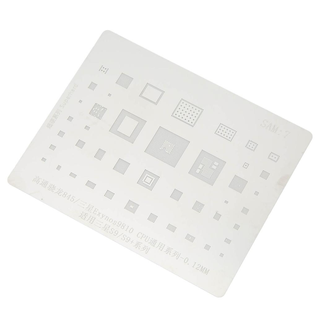 Phone Tin Reballing Stencil Accurate Positioning CPU Tin Planting Template for Samsung S9 Series
