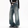 Men's American Retro Washed Flared Jeans