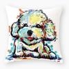 Cute Dog Yorkshire Pug Pillowcase Decoration Cartoon Pug Bedroom Cushion Cover Suitable For Sofa Home Super Soft Cushion Cover