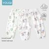 Youqi Baby Summer Anti-Mosquito Open Crotch Pants Set
