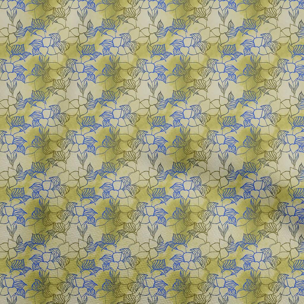 oneOone Cotton Flex Pear Green Fabric Leaves Craft Projects Decor Fabric Printed By The Yard 40 Inch