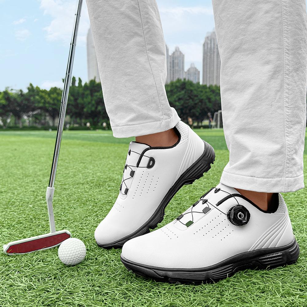 Luxury Golf Shoes for Men, Comfortable Outdoor Anti Slip Golf Training Sports Shoes for Men, Walking Shoes for Men