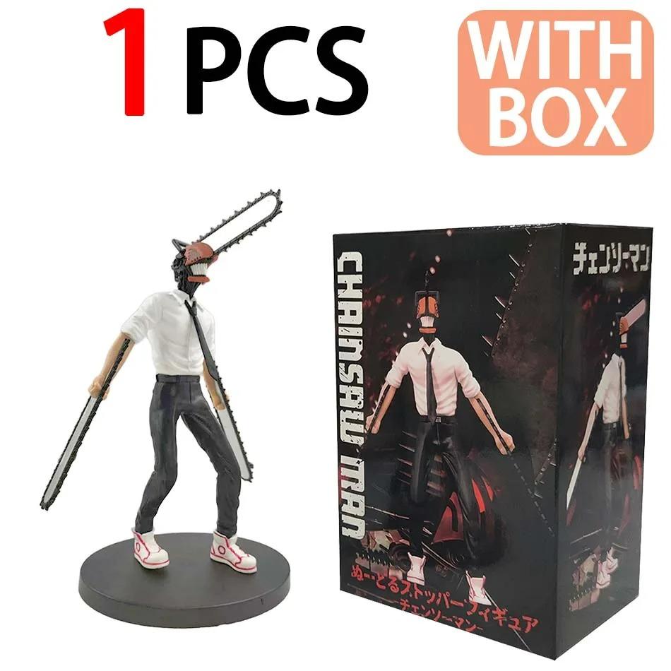 19cm Chainsaw Man Denji Anime Figure Denji/Power Action Figure 1560 Chainsaw Man Denji Figurine Adult Collectible Model Doll Toy