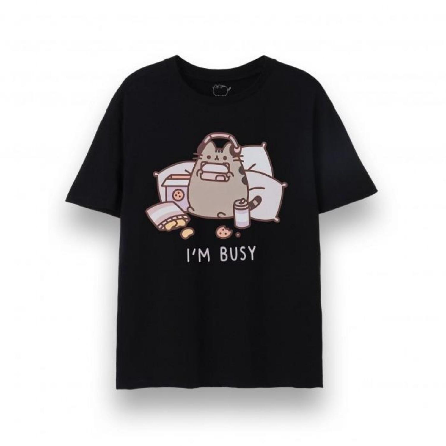 Pusheen Unisex Adult IÂ´m Busy Short-Sleeved T-Shirt S
