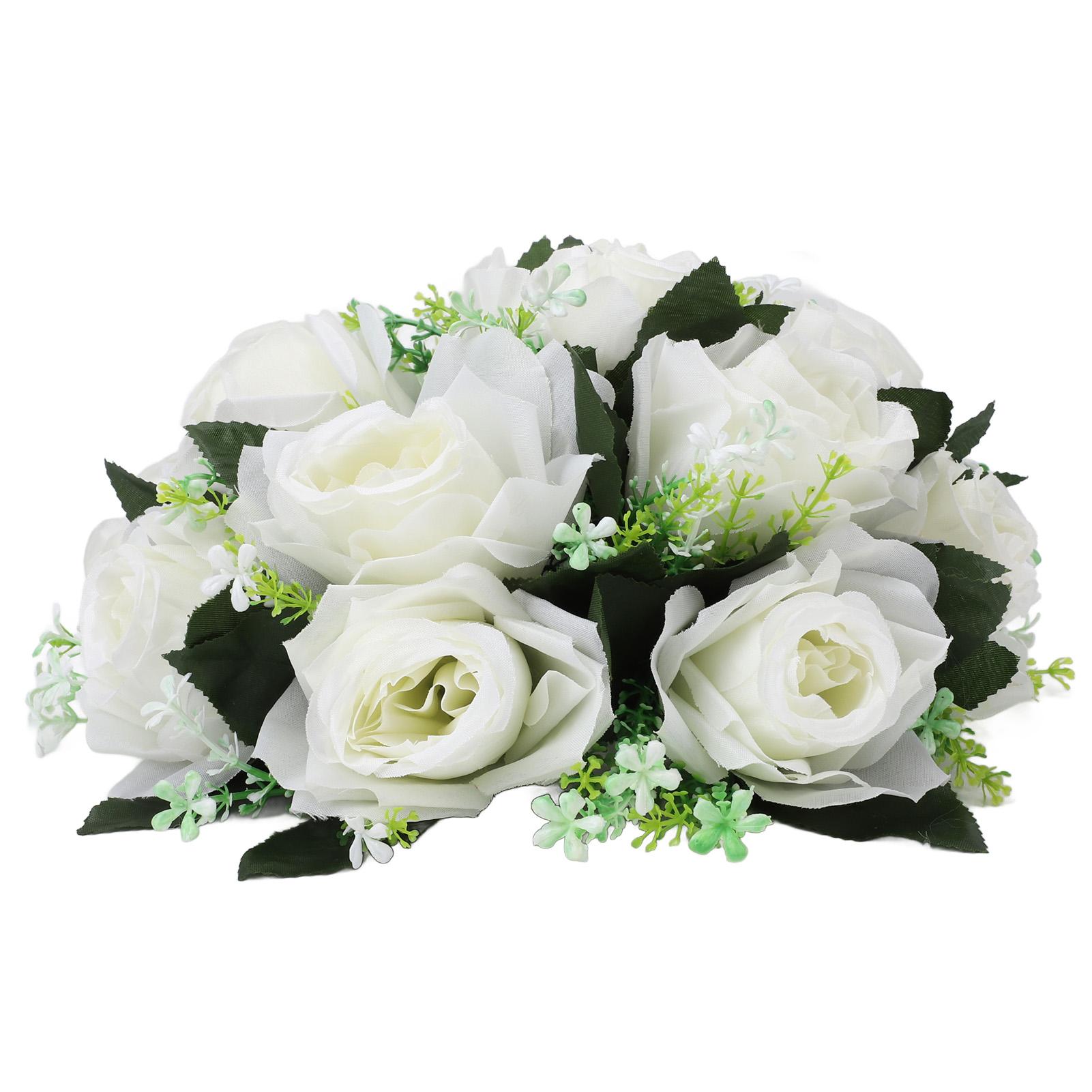 

Цветочные шары для свадебных центральных украшений. Искусственные розы. Цветочная композиция из шаров. Букет для