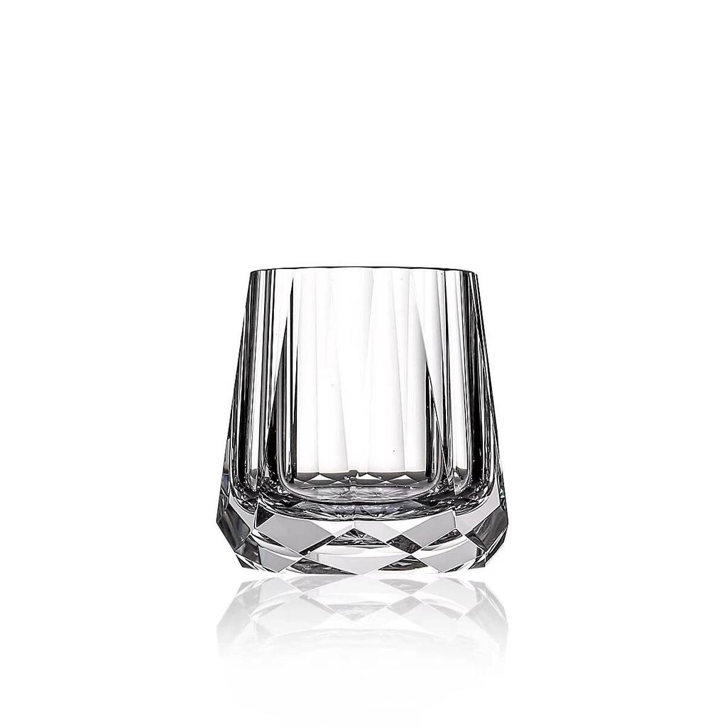 Zeus' Eternal Stone K9 Crystal Cup Upscale Classical Whiskey Glass Diamond Cut Brandy Liquor Wine Snifter Best Gift For Dad Boss