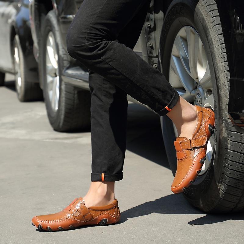 38-47 Мужские кожаные туфли ручной работы в европейском стиле — фото 10