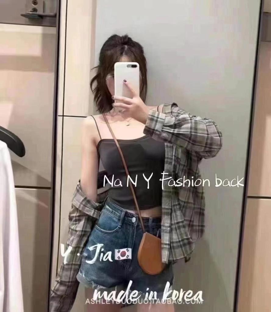 Ölgemälde Mädchen Schöner Rücken Weste Bandeau mit herausnehmbaren Polstern - Vielseitiges geripptes Camisole für Ober- oder Unterwäsche